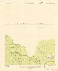 Hi-Res Interactive Map of Bunches Bald, Swain County, NC in 1936 | Pastmaps